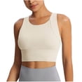 thumbnail image 1 of Workout Sports Bras for Women Solid Color Double Shoulder Shockproof Yoga Wireless, 1 of 5