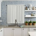 thumbnail image 3 of Sage Green Striped Window Curtains 63 Inch Length, Farmhouse Green Stripes Rod Pocket Kitchen Window Treatments Drapes for Bedroom, Cafe, Living Room, 2 Panels, 42 W x 63 L, 3 of 5