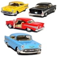 thumbnail image 2 of Kinsmart Juego de 4: Chevy Bel Air Coupe 1957 escala 1:40 (negro/azul/rojo/amarillo), 2 of 4