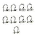 thumbnail image 3 of 10Pcs Mini Size Stainless Steel Bow Shackles For Shade Sail Installations, 3 of 8