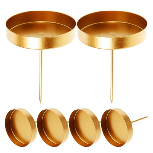 6 portavelas de estilo francés, de hierro, para velas, platos decorativos para festivales, recuerdos de fiesta, decoración del hogar