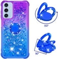 thumbnail image 2 of for Samsung Galaxy A16 with Ring Kickstand, Girls Women Bling Cute Glitter Flowing Liquid Floating Sparkle Cover Gradient Quicksand Case for Samsung Galaxy A16. JB-Purple Blue, 2 of 14