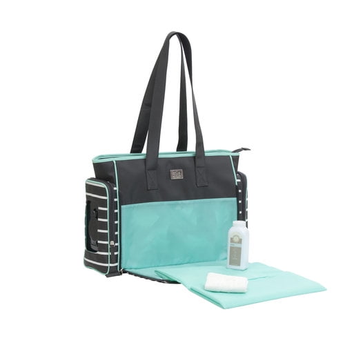 carter's striped diaper bag