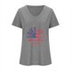 thumbnail image 3 of Camisetas Casuales de las Mujeres Gradiente Día de la Independencia Impreso Cuello Redondo, Blusa de Manga Corta para Diario, Fiesta Y Primavera Verano, 3 of 3