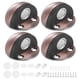 thumbnail image 1 of Uxcell 4-Pack Topes de Puerta Montados en el Suelo, Tope Magnético de Media Cúpula de Acero Inoxidable con Amortiguador de Goma Plástica [Bronce Rojo], 1 of 7
