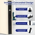 thumbnail image 3 of TMWEFUSC 2 Pack Flush Bolt for Double Door Heavy Duty Stainless Steel Latch Bolts, French Lock for Composite Wood Dummy Double Door, 3 of 7