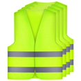 thumbnail image 1 of 4 chalecos de seguridad, chaleco de seguridad para coche, chaleco de advertencia de seguridad EN471 con tiras reflectantes de 360 ​​grados y hebilla, 1 of 5