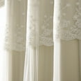Best Home Fashion Mix & Match Tulle Blackout Curtain With Attached