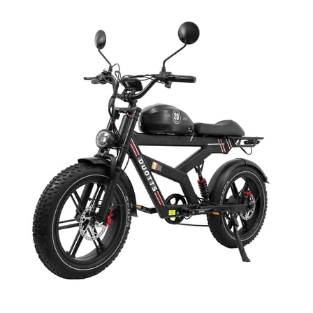 DUOTTS F20 52V 27AH Electric Bike for Adults with 750W Motor, 89 Miles Long Range, 20"x4.0" Tires, 7-Speed Gears Ebike UL2849, E-bikes for Couples
