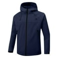 thumbnail image 5 of YDFCWXW Waterproof Rain Jacket Women Lightweight Raincoat for Women Packable Hooded Windbreaker for Outdoor Travel Hiking Dark Blue, 4XL, 5 of 8