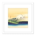 thumbnail image 1 of Mount Fuji Japan 8X8 Inch Square Wooden Framed Wall Art Print Picture with Mount, 1 of 4
