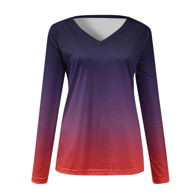 Ketyyh-chn99 Purple Orange T Shirt Womenâ€™s UPF 50+ UV Sun