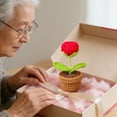 thumbnail image 6 of Handmade Crochet Flowers, Crochet Roses, Knit Flowers, Teacher Appreciation Gifts, Perfect for Birthday, Anniversary, Christmas, Valentine's Rose, 6 of 6