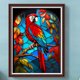 thumbnail image 1 of Cuadros Decorativos Kit de pintura por números DIY loro mano aceite arte imagen artesanía decoración del hogar (H1510) Wdftyju embutido en tela, 1 of 1