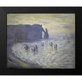 thumbnail image 2 of Monet, Claude 18x15 Black Modern Framed Museum Art Print Titled - Cliffs at Etretat, 2 of 5