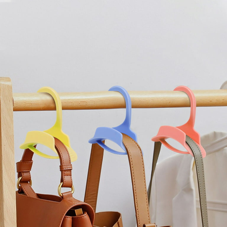 Purse Hanger Hook Acrylic Bag Hanger Handbag Tote Bag Rack Holder Closet  Organizer Storage for Backpacks Satchels Purses Handbags Tote  Holder(Black,6
