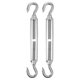 thumbnail image 1 of Uxcell 2-Pack Tensor Gancho y Gancho, M10 Tensores de Acero Inoxidable Pesados Ajustables para Tensión de Cuerda, 1 of 7