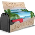 thumbnail image 3 of Word Summer on Tropical Beach Waterproof Mail Cover Magnetic Mailbox Wraps Palm Tree Post Letter Box Cover for Garden Home Decor 25.5x21 in, 3 of 6