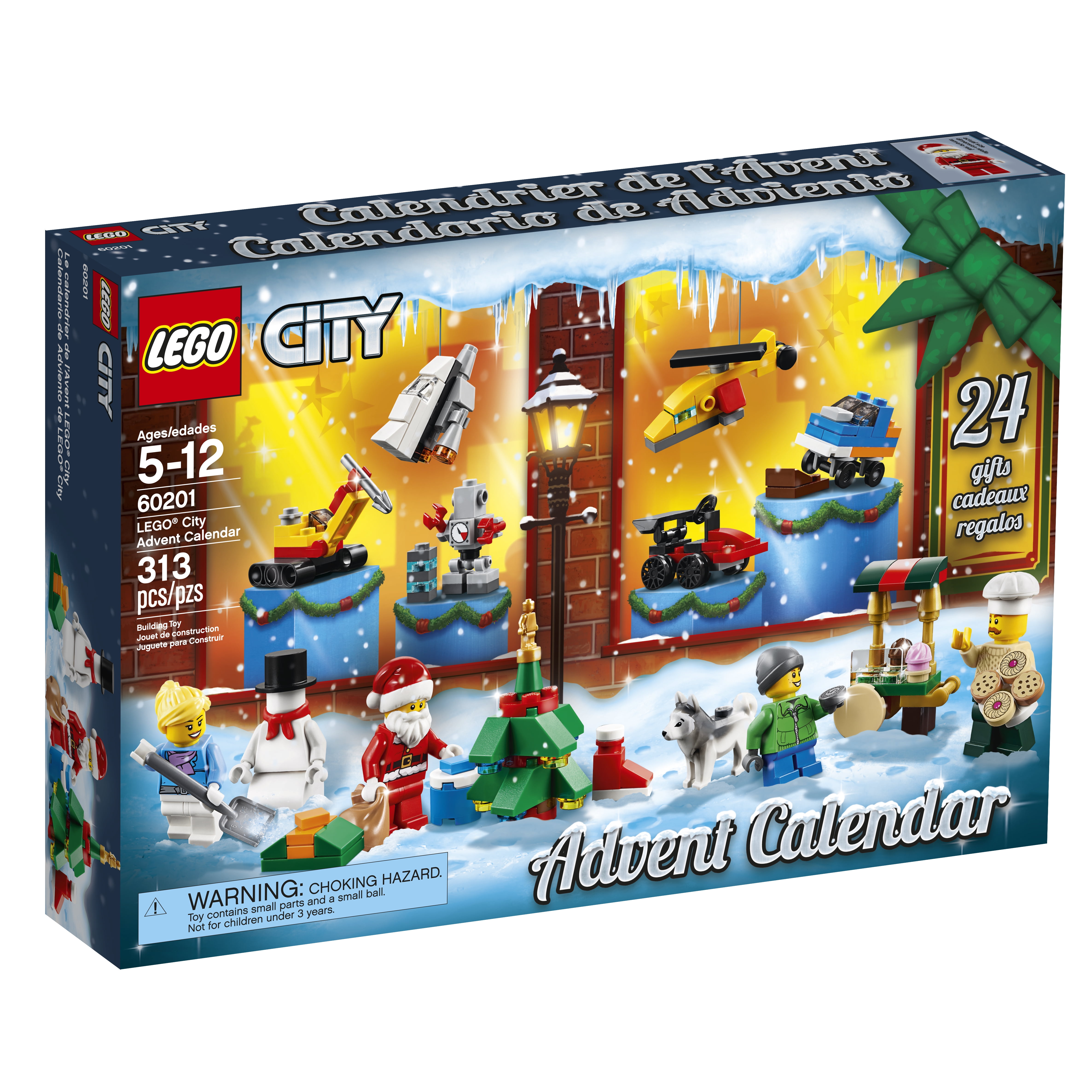 Free Shipping LEGO City Town LEGO AE City Advent Calendar 60201 Walmart