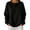 Black, variant on Tqcoqu Women's Solid Henley Button Crew Neck Pullover Sweatshirt,Long Sleeve Loose Casual Tops For Fall Winter,Black Women's S-XXL