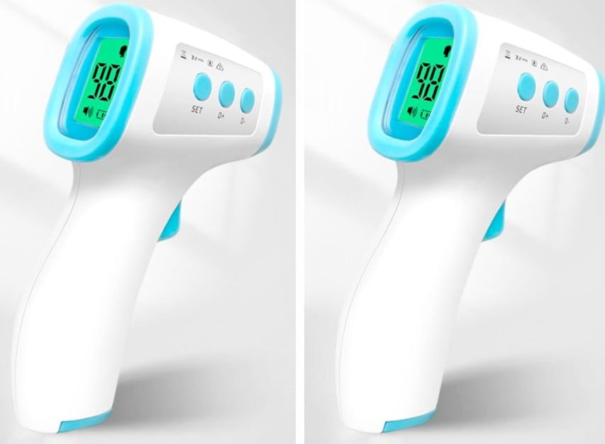 Family 2-Pack Forehead Thermometers for Adults, No Touch Thermometers, Forehead and Ear Thermometers for Baby, Kids & Adults