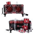 thumbnail image 1 of CPU Heat Dissipation Kit, Ceramic Bearing 18 Flat Tubes G1/4in Thread Water Cooling Set  For Laptop Computer, 1 of 8