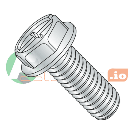 

10-32 x 1 Machine Screws / Combo / Hex Washer Head / Steel / Zinc (Quantity: 4 000 pcs)