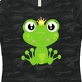 thumbnail image 4 of Inktastic Cute Frog, Green Frog, Frog Princess, Crown Women's T-Shirt, 4 of 5