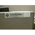 thumbnail image 3 of Cubicle Nameplate Holder - Measures 2 inch x 8 inch (Polished Silver - 2" Depth) Scratch-resistant aluminum, 3 of 7