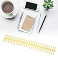 thumbnail image 4 of Sheet Binding Comb, 30 Holes Plastic Spiral Binding Coil 130 Sheets Capacity  For Paper Yellow, 4 of 8