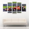 thumbnail image 2 of Cuadro Decorativo Auto Ferrari Fórmula 1 Juego De 5 Piezas 150x80cm Ideal Para Sala Oficina Taller Decoración Moderna, 2 of 5