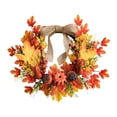 thumbnail image 2 of AKEGAMN Décoration d'Automne Couronne de Festival Couronne de Baies Rouges Décoration de Citrouille d'Automne Érable Pendentif Matériau : Plastique, branches Mortes, Tissu, Couronne d'Automne : Adapté pour Halloween, 2 of 6