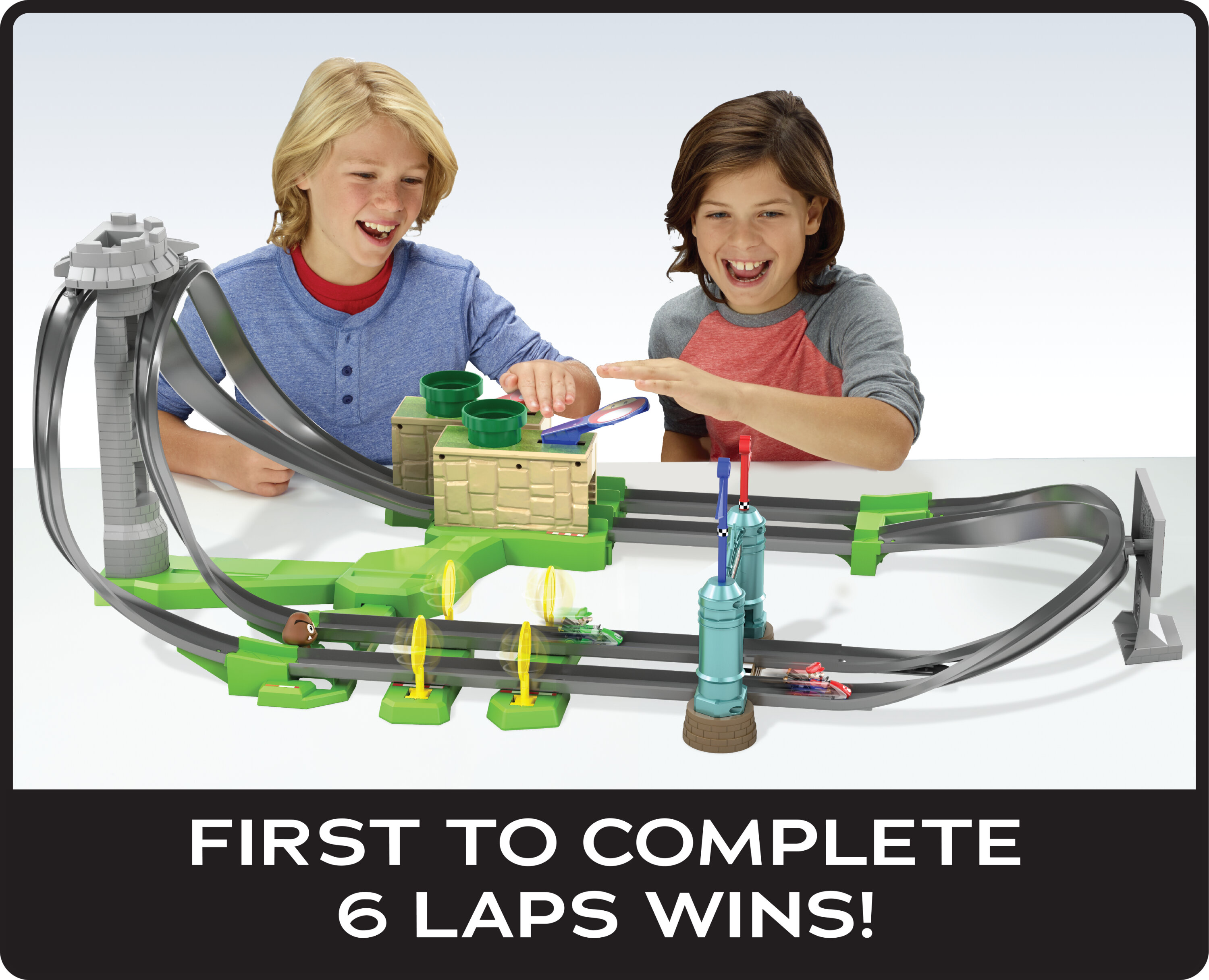 Hot Wheels Mario Kart Circuit Lite Track Set with 1:64 Scale Toy Die-Cast Kart Vehicle & Launcher - image 4 of 7