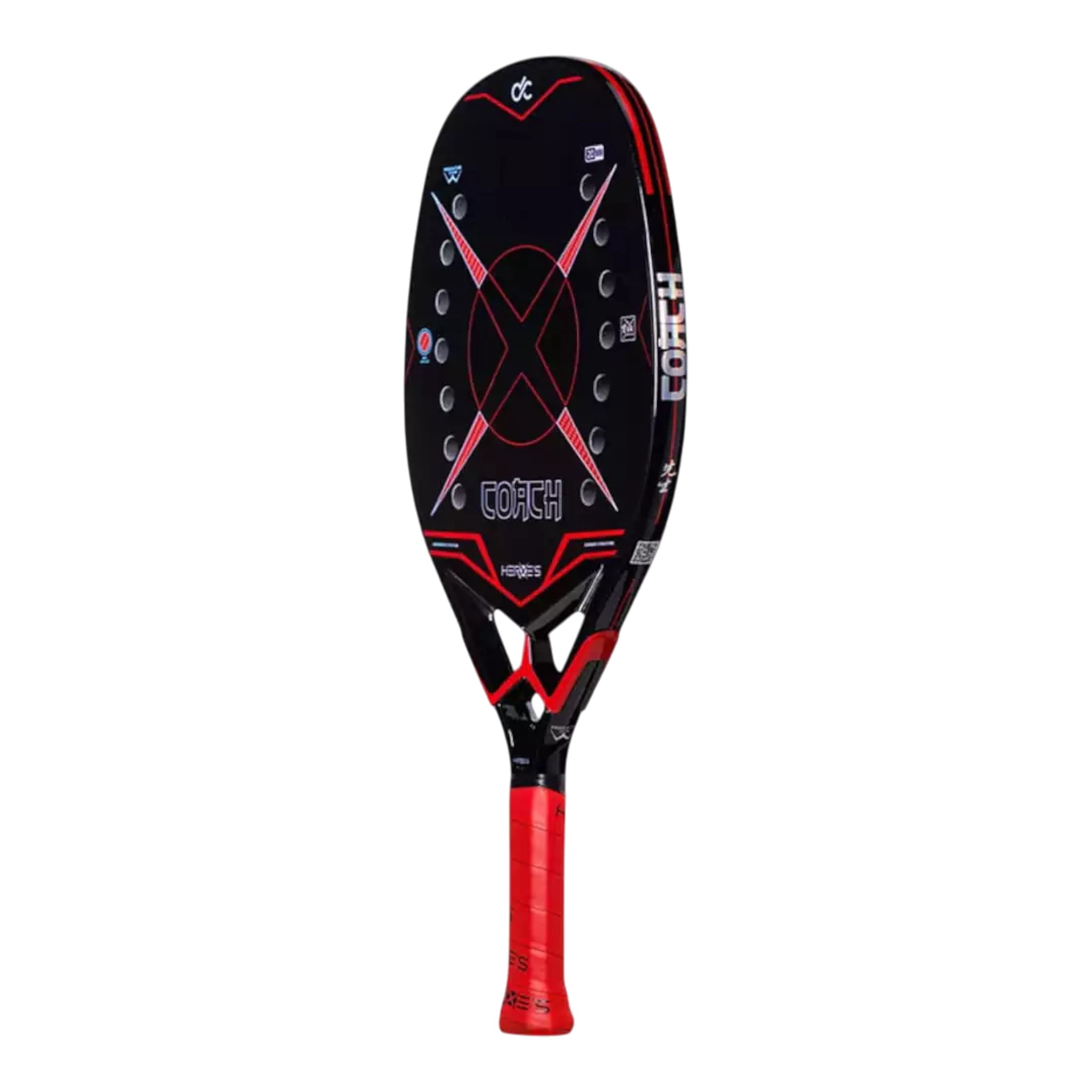 Heroe's Brand Sport COACH 2025 Beach Tennis Racket - Red Kevlar - Danny Cirella