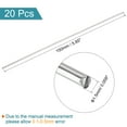 thumbnail image 2 of Uxcell 304 Stainless Steel Round Rods, 1.5mm x 150mm for DIY Craft Model Car 20 pack, 2 of 5