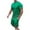 Green, variant on Miqool Men's Big & Tall Gradient Short Sets 2 Piece Outfits Summer Tracksuits Casual Short Sleeve T Shirt & Shorts with Pockets