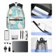 thumbnail image 4 of Easygdp White Geese and Flower Mochila Casual para Portátil, Mochila para Escuela, Viajes, Negocios, 4 of 6