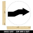 thumbnail image 2 of Cute Crooked Arrow Solid Self-Inking Rubber Stamp Ink Stamper - Red Ink - Medium 1 Inch, 2 of 7