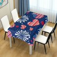 thumbnail image 7 of Coolnut Independence Day Rectangle Tablecloth Spill-Proof Polyester Table Cloth Table Cover for Kitchen Dining Picnic Holiday Party Decoration, 54"x72", 7 of 7