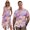 Pink Strawberry, variant on Garronmavis American Flag Matching Couple Outfits Mens Button Up Shirt and Womens Sleeveless Dress and Palm Tree Round Neck Dress Polyester Midi Sundress with Pocket