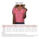 thumbnail image 5 of Camiseta de verano para mujer con hombros descubiertos y manga corta con estampado floral y cuello en V con botones para mujer Rojo XXL, 5 of 5