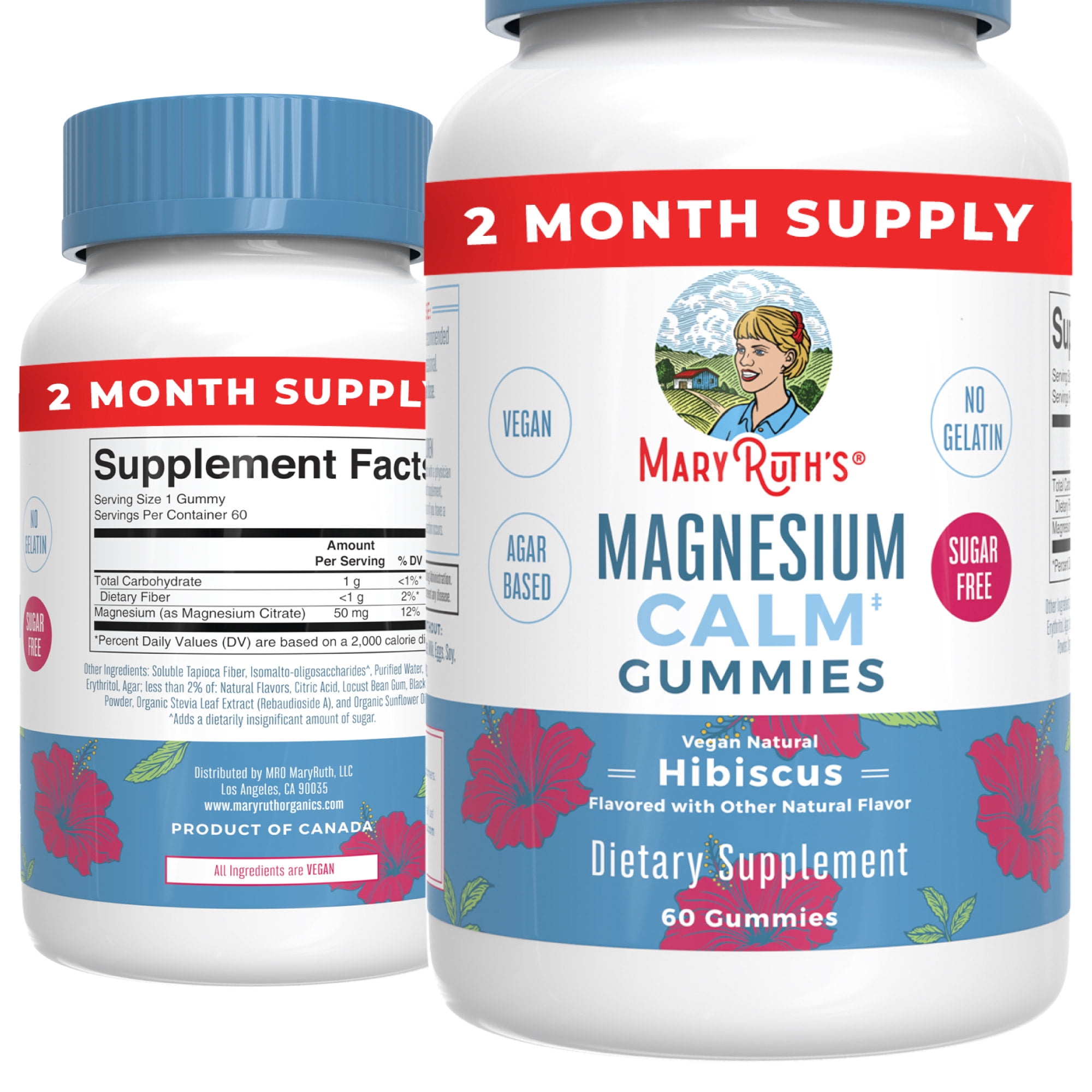 MaryRuth Organics Magnesium Citrate Dietary Supplement Gummies
