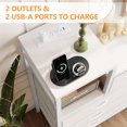 thumbnail image 6 of Jojoka TV Stand with Charging Station, Bedroom Dresser for Living Room TV Stand with 9 Drawers, White, 6 of 15