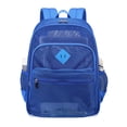thumbnail image 1 of Mochila MOONBABY Mesh Heavy Duty, transparente, para escuela, azul, 1 of 8