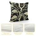 thumbnail image 4 of Shiartex Throw Pillow Covers Asian Dancing Oriental Cranes Japanese Writing Vintage Geometric Pattern Black Gold White Decorative Pillow Cases Home Decor Square Pillowcases White, 4 of 5