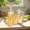 thumbnail image 1 of Divided Dried Fruit Plates Modern Serving Tray for Candies Dry Spice Kitchen With Rack, 1 of 8