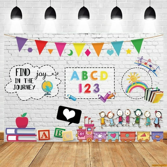 Welcome Back To School backdrop Black Chalkboard Globe Pcil Book Classroom Childr Studt Photography Background Party r