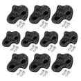 thumbnail image 1 of Juego de 10 piedras de escalada texturizadas de plástico para pared, para niños, surtido de pernos, color negro, 1 of 14