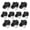 Black, variant on Suodoka 10PCS Plastic Textured Rock Climbing Stone Rocks Wall Stones Kids Assorted Kit Bolt Red - Durable Hand and Foot Holds for Indoor Outdoor Climbing Walls, Includes Hardware (13.78 in / 35 cm)