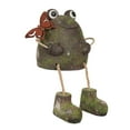 thumbnail image 6 of Alpine Corporation Frog with Metal Butterfly Statuary, 6 of 6